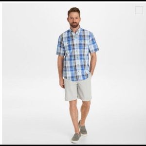 G.H. Bass & Co. Short Sleeve Plaid Shirt, Men’s M